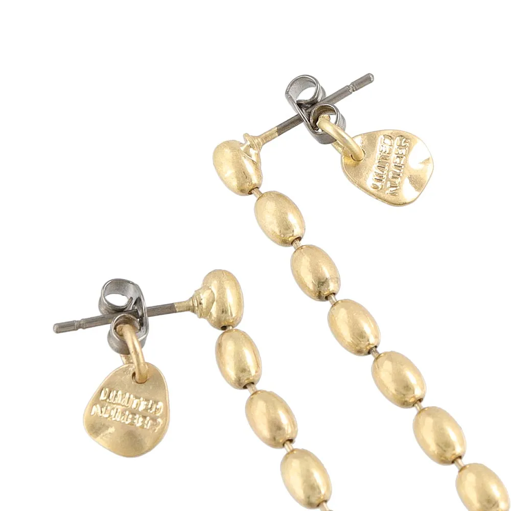 Long Ball Chain Earrings