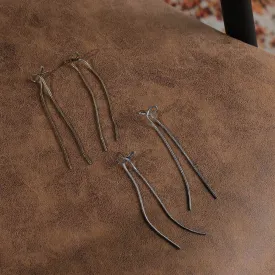 Long Chain Bow Earrings
