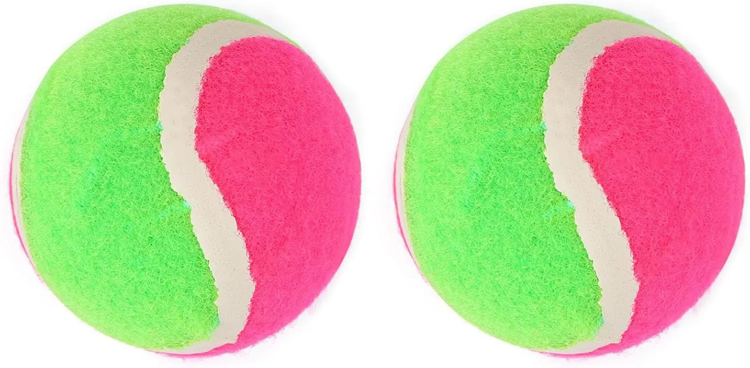 MIDELONG Replacement Sticky Balls for Toss and Catch Ball Paddles Sport Games (Hook and Loop) Outdoor Activities Addition Refill (Balls ONLY), Pack of 2