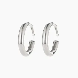 Minimalist Thick Tube Hoop Earrings