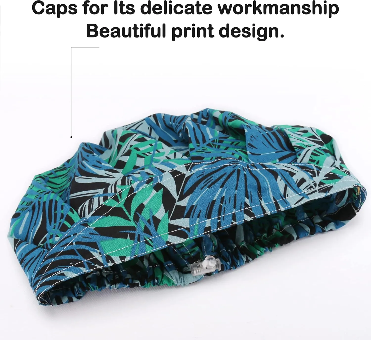 QIYIPASTA Bouffant Scrub Caps Unisex Working Cap Scrub hats One size Multi Color