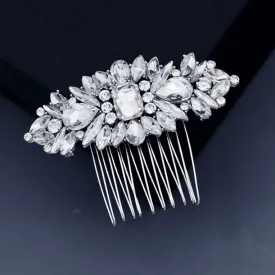 "Ceana" - Silver Crystal Bridal Hair Comb