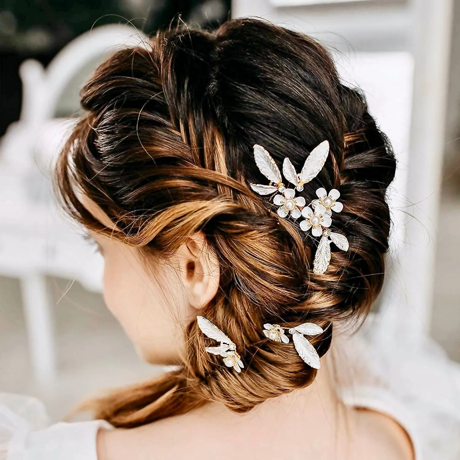 "Cersei" - Romantic Bridal Hair Comb and Pins Set