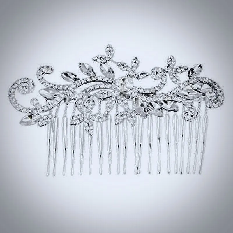 "Lucille" - Crystal Bridal Hair Comb