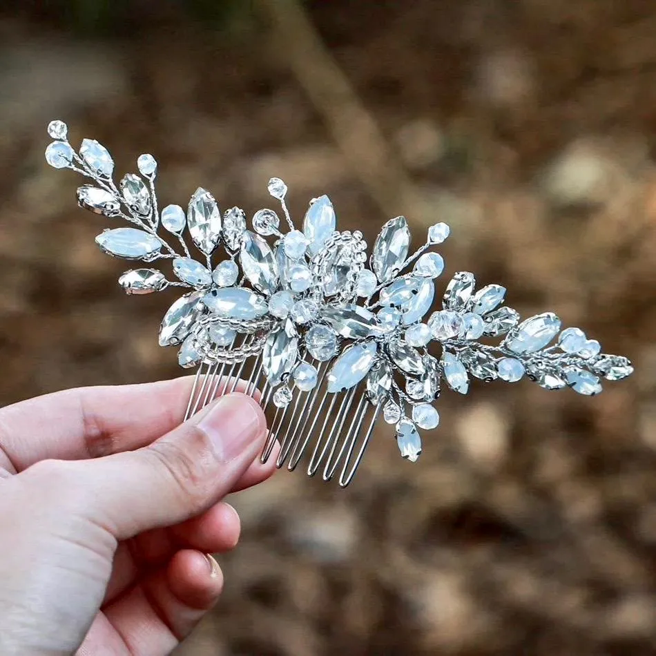 "Nina" -  Opal Bridal Hair Comb