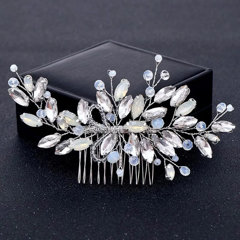"Nina" -  Opal Bridal Hair Comb