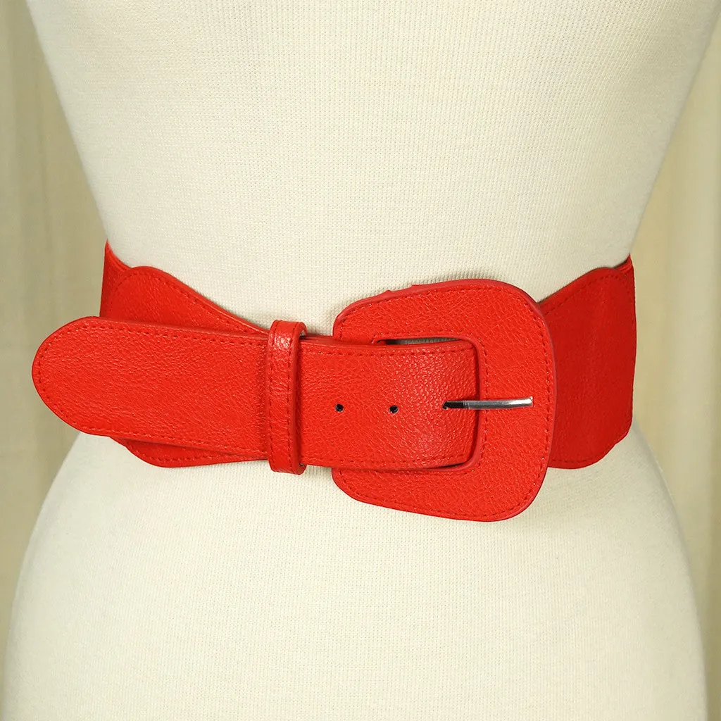 Red Pinup Cinch Belt
