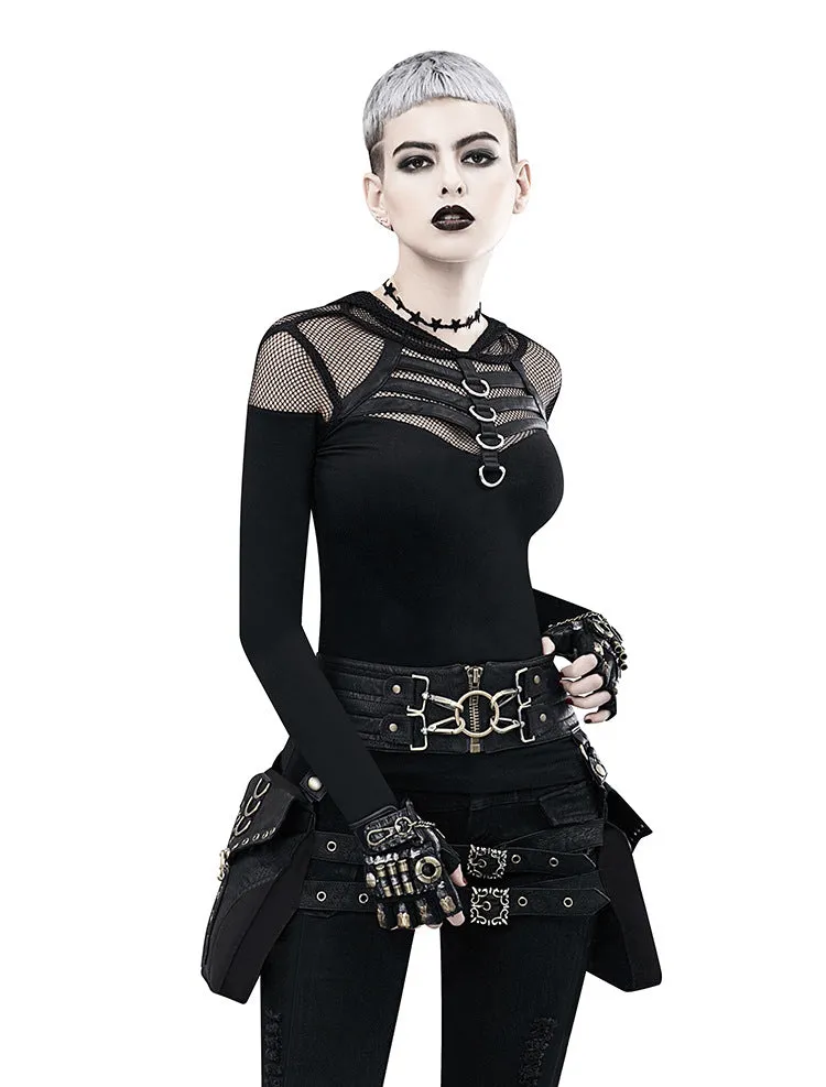 Retro Gothic Vintage Motorcycle Bag Steampunk Waist Leg Bags