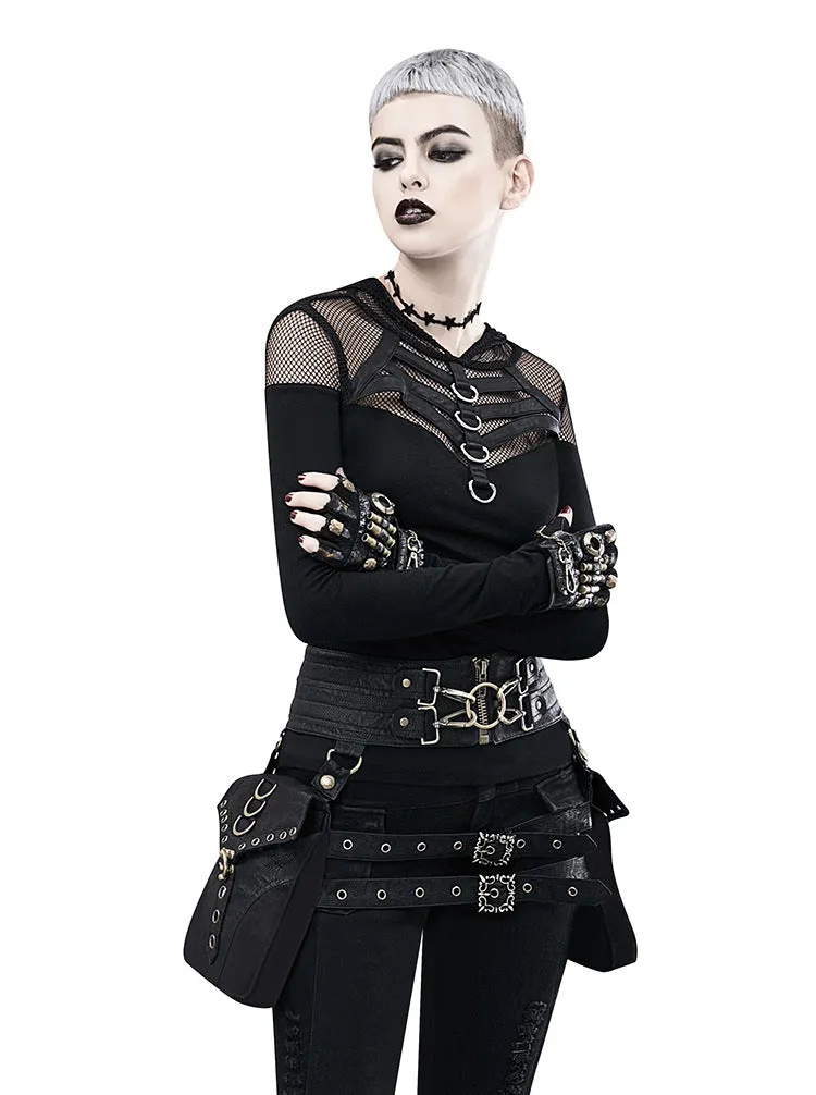Retro Gothic Vintage Motorcycle Bag Steampunk Waist Leg Bags