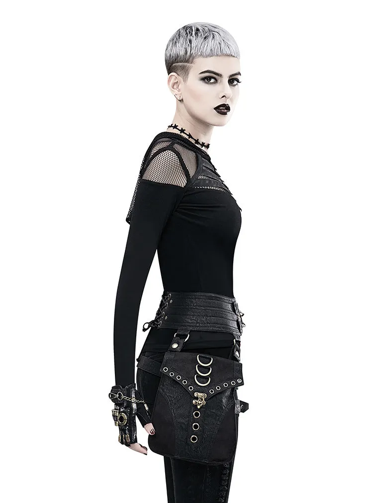 Retro Gothic Vintage Motorcycle Bag Steampunk Waist Leg Bags