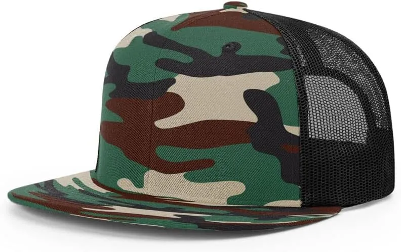 Richardson 511 Wool Blend Flatbill Trucker Caps | Blank Trucker Hats | OSFM