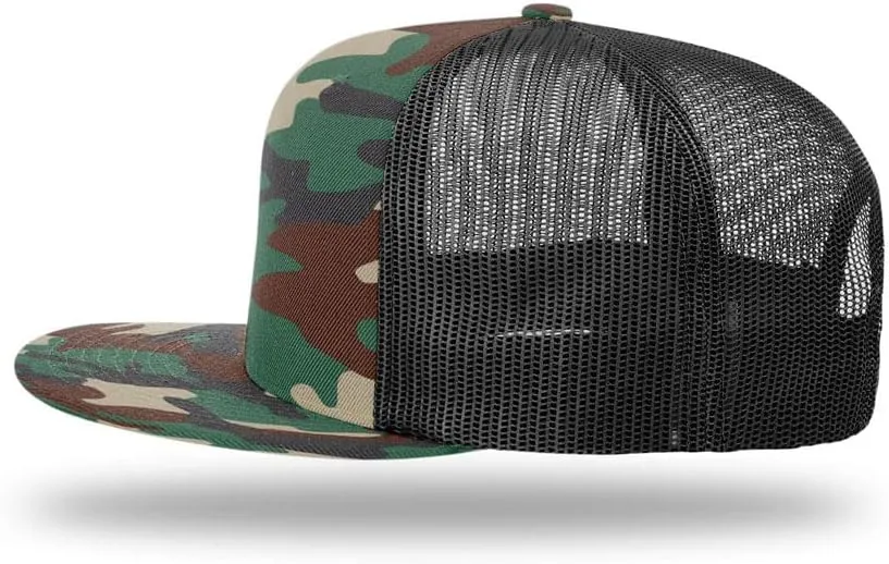 Richardson 511 Wool Blend Flatbill Trucker Caps | Blank Trucker Hats | OSFM