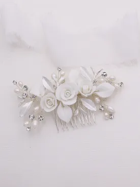 Rose Petals Flower Comb
