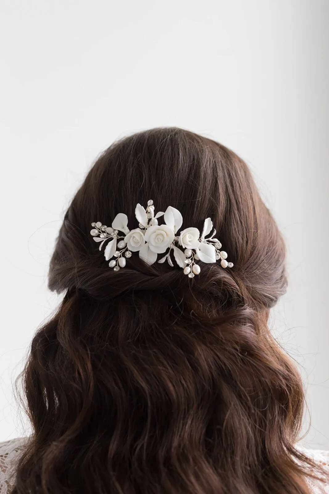 Rose Petals Flower Comb