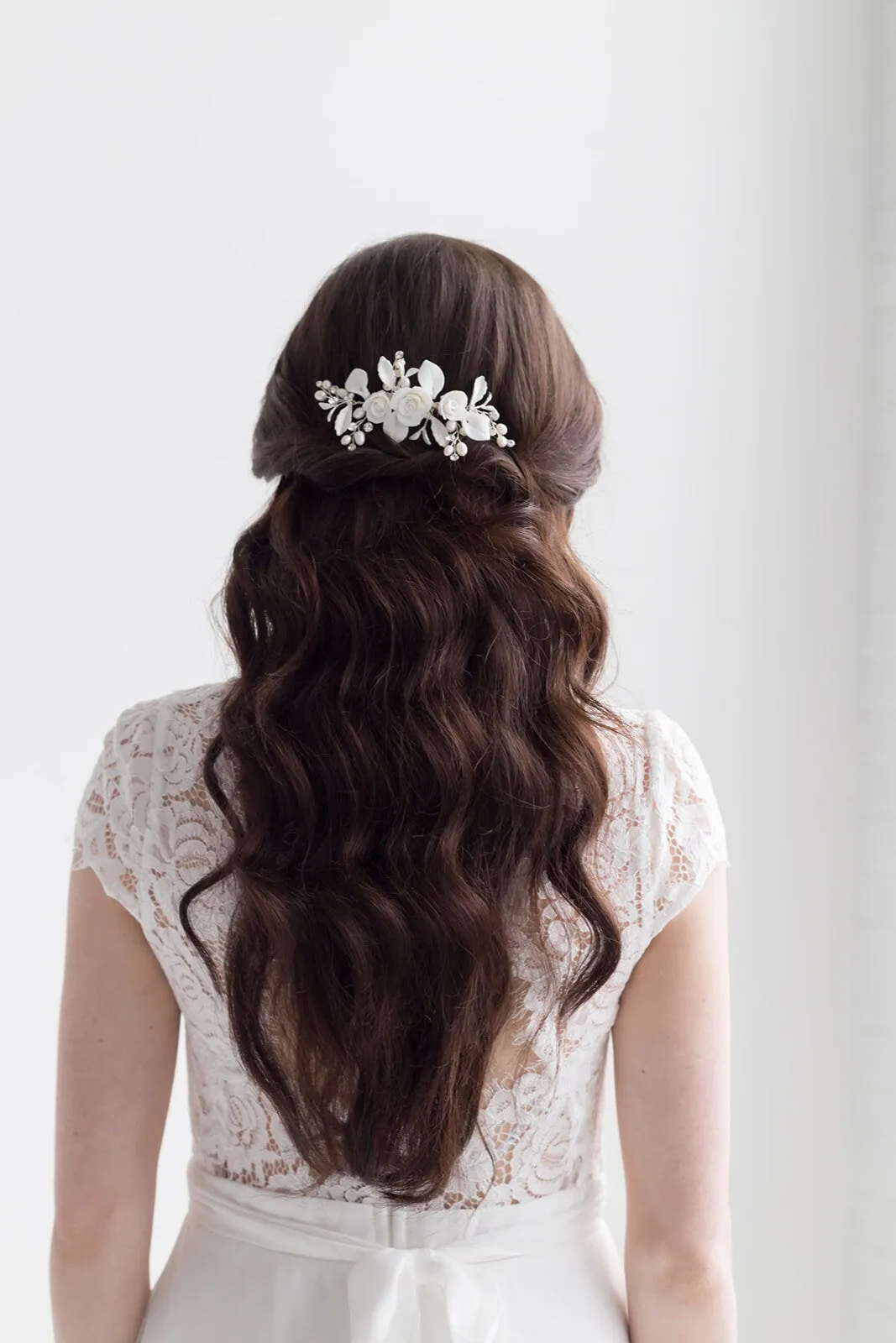 Rose Petals Flower Comb