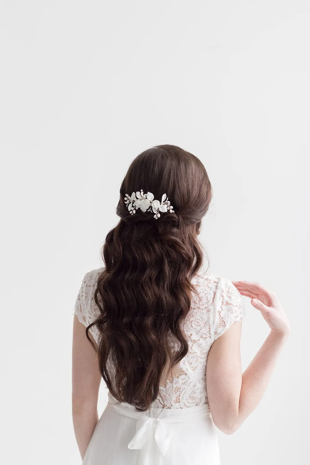 Rose Petals Flower Comb