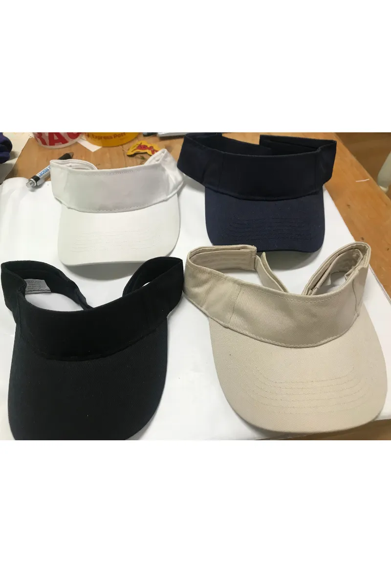 Sun Visor CT4920 Headware 100% Cotton Velcro Visor