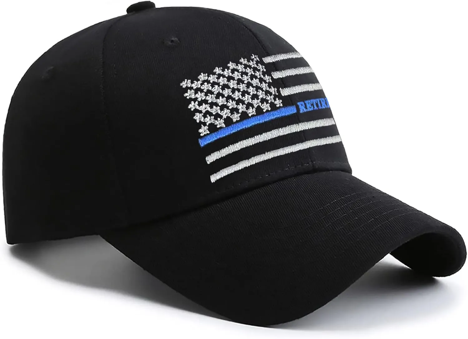 Thin Blue Line USA Flag Dad Hats Adjustable Baseball Cap Gifts for Police Officers Cops Retired