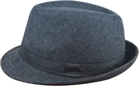 Unisex Panama Fedora Hats Trilby Felt Hat Sun Hats for Men Women Short Brim Jazz Cap