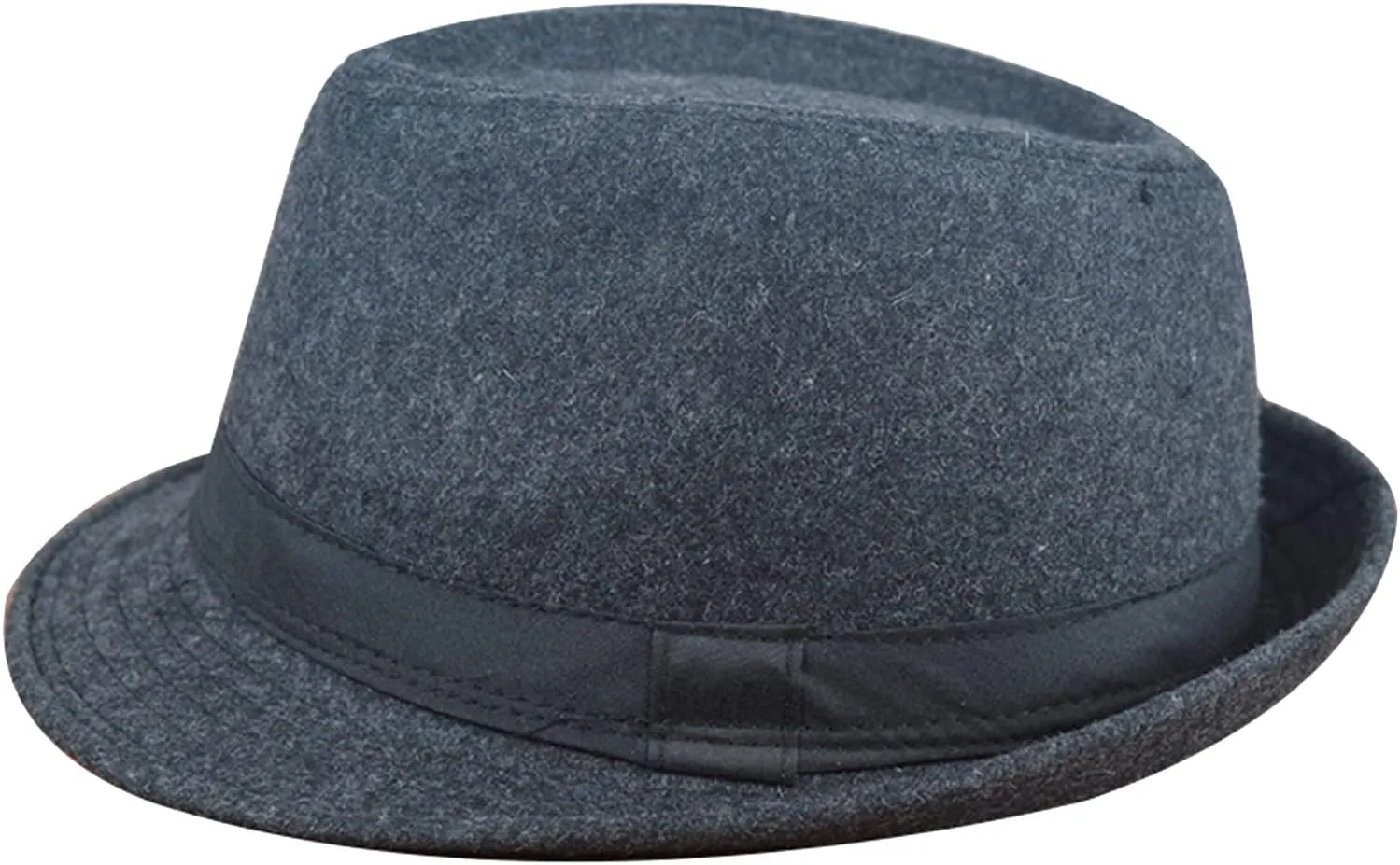 Unisex Panama Fedora Hats Trilby Felt Hat Sun Hats for Men Women Short Brim Jazz Cap
