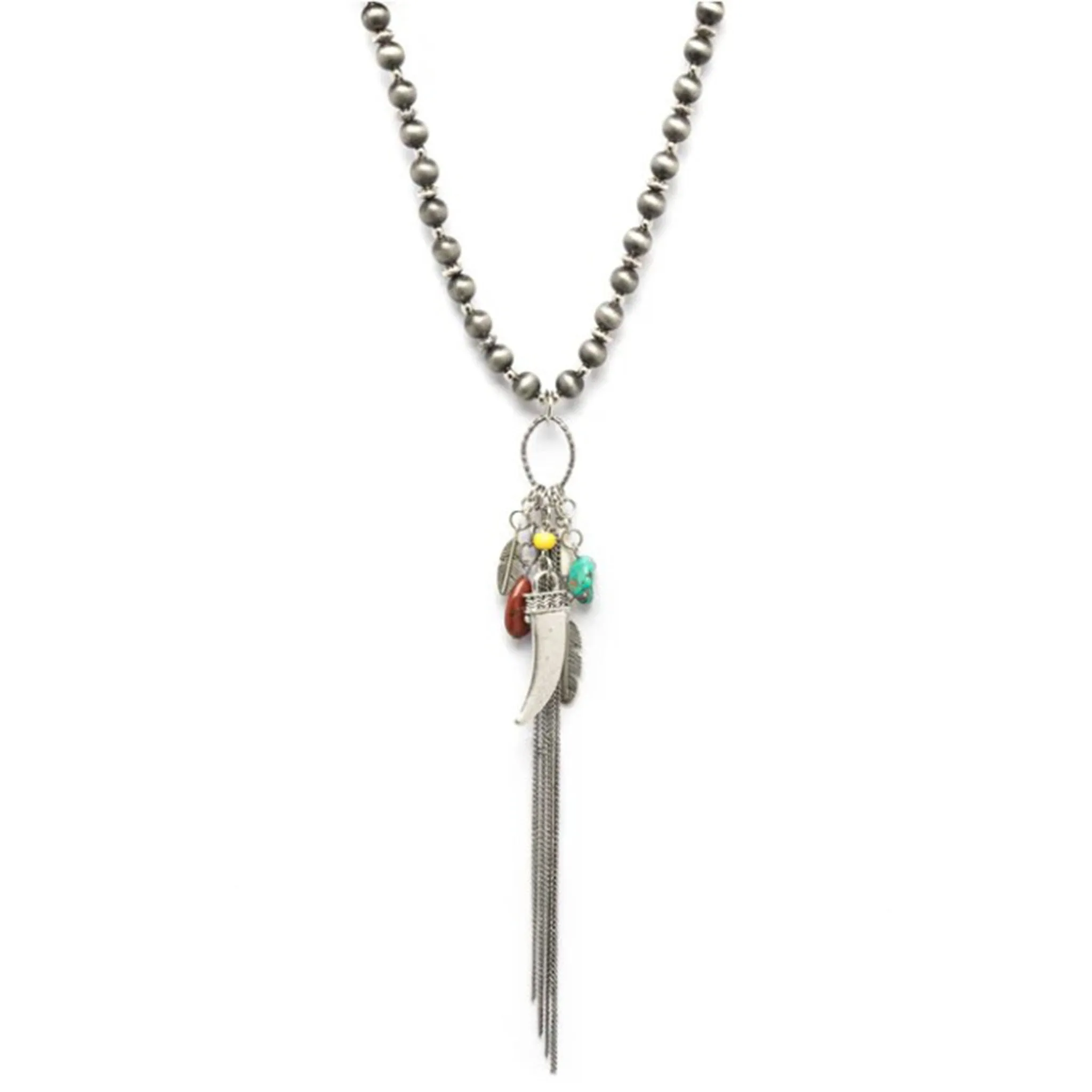 West and Co. Pearl Dangling Pendants Necklace