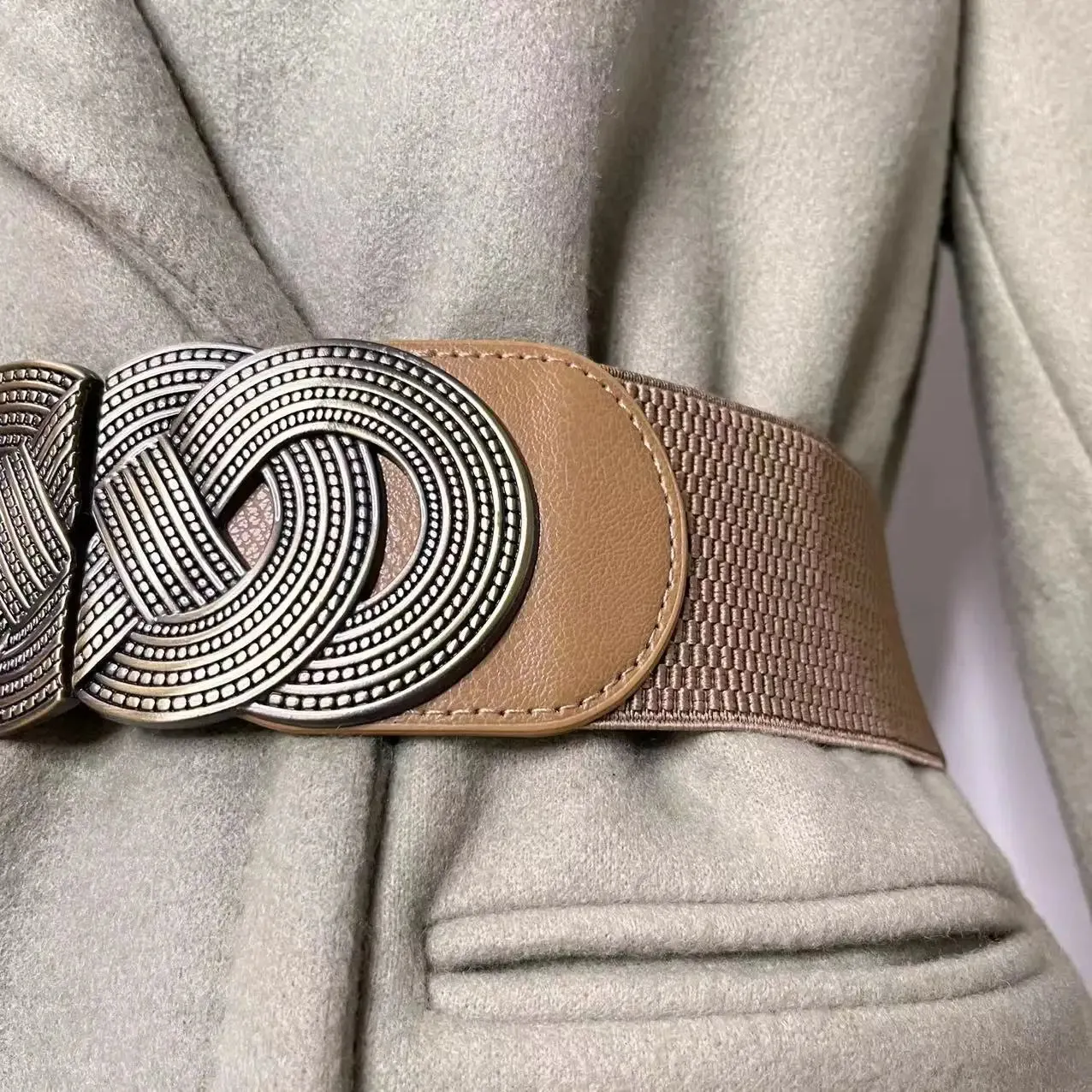 Wide Elastic retro Belt