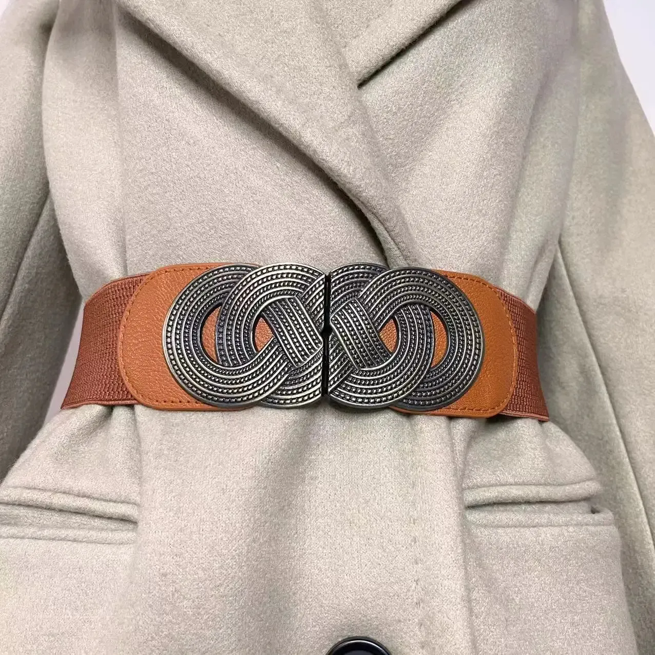 Wide Elastic retro Belt