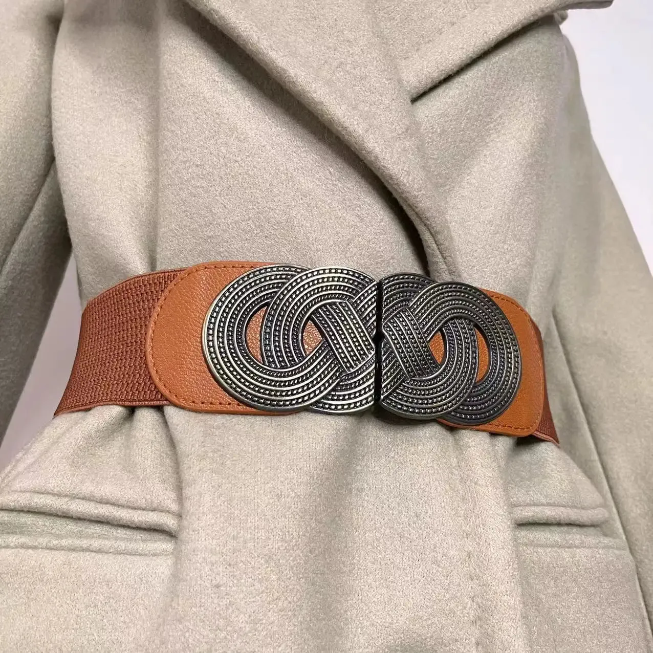 Wide Elastic retro Belt