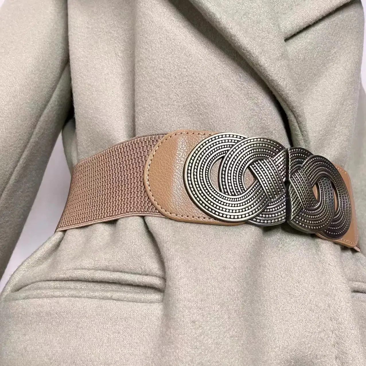 Wide Elastic retro Belt