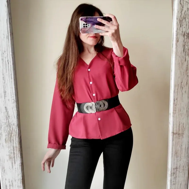 Wide Elastic retro Belt