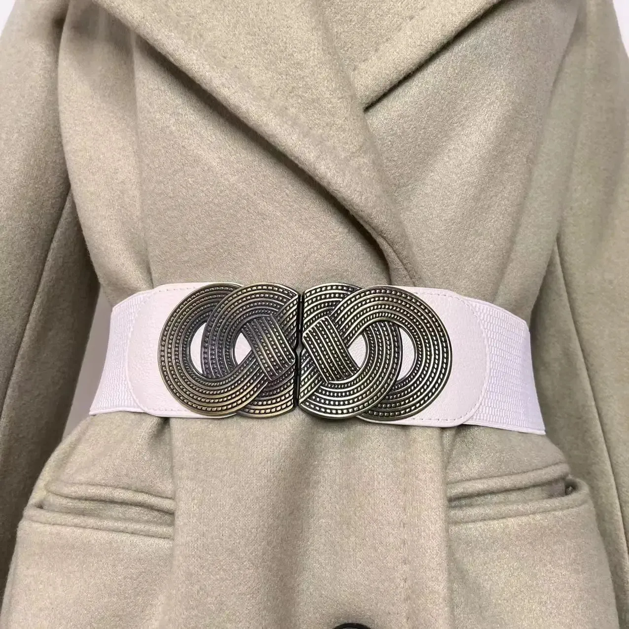 Wide Elastic retro Belt