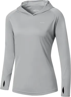 Willit Women's UPF 50  Sun Protection Hoodie SPF Shirt long sleeve Hiking Fishing Outdoor Shirt Lightweight Hoodie