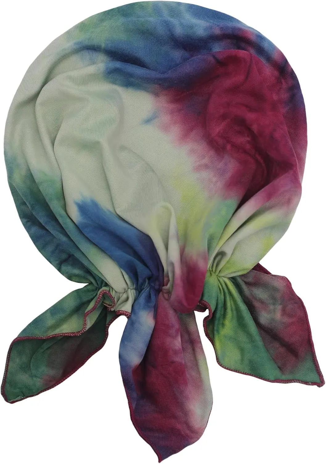 Women Summer Chemo Beanie Hat Tie Dye Turbans Pre Tied Headwear